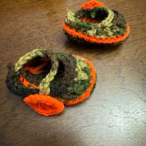 Camouflage slippers for 18 inch dolls